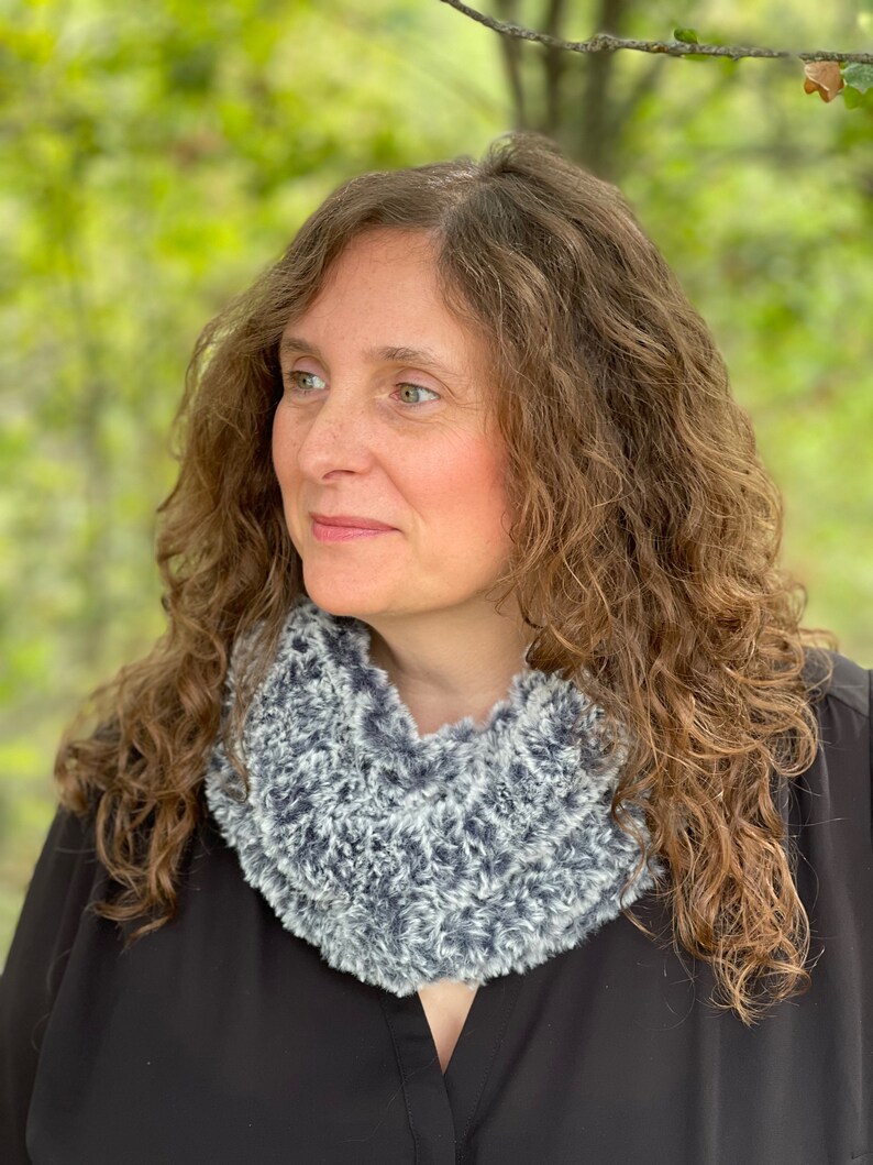 Faux Furry Cowl Digital Knitting Pattern Etsy