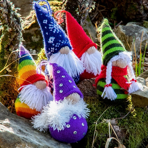 Christmas Tree Gnomes Knitting Pattern