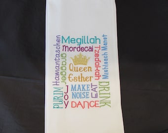 Jewish - Celebrate Purim Tile Tea Towel