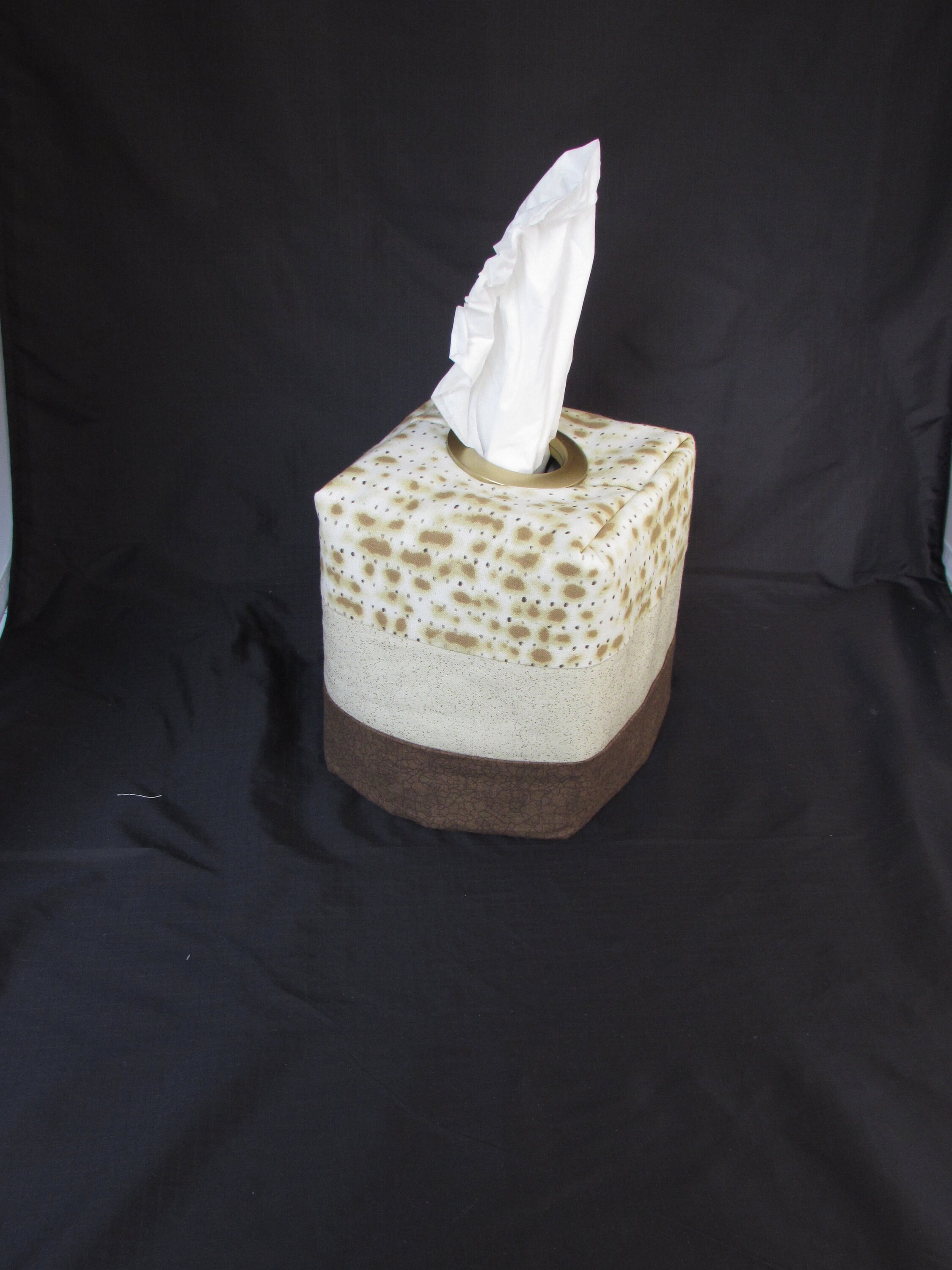 Fabric Tissue Box Coverwith Grommet opening