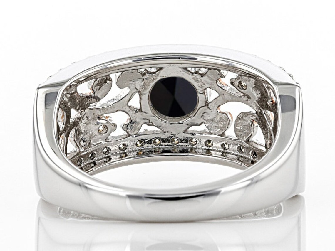 Black Onyx Wedding Band Women's Onyx Bridal Ring Etsy