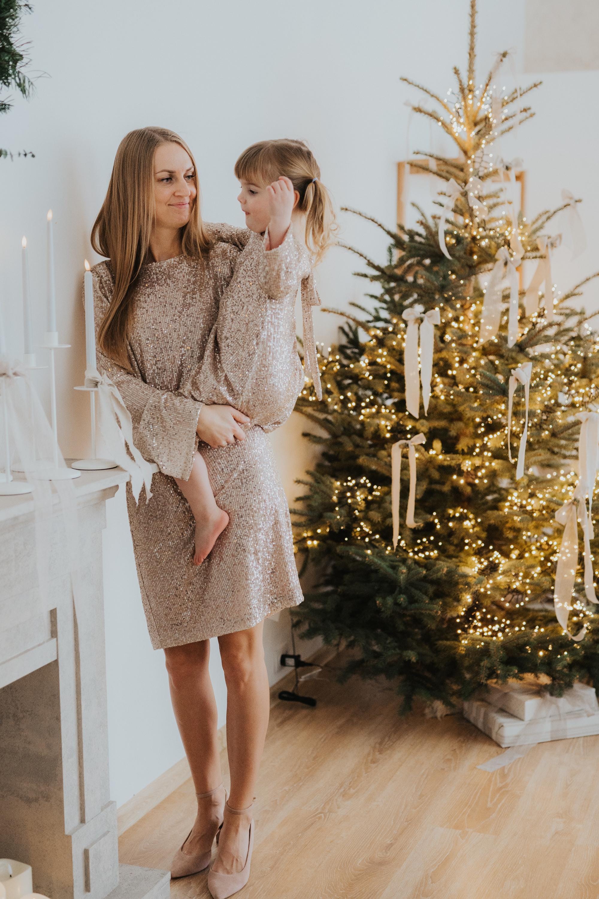 Mother Daughter Matching Christmas Dress