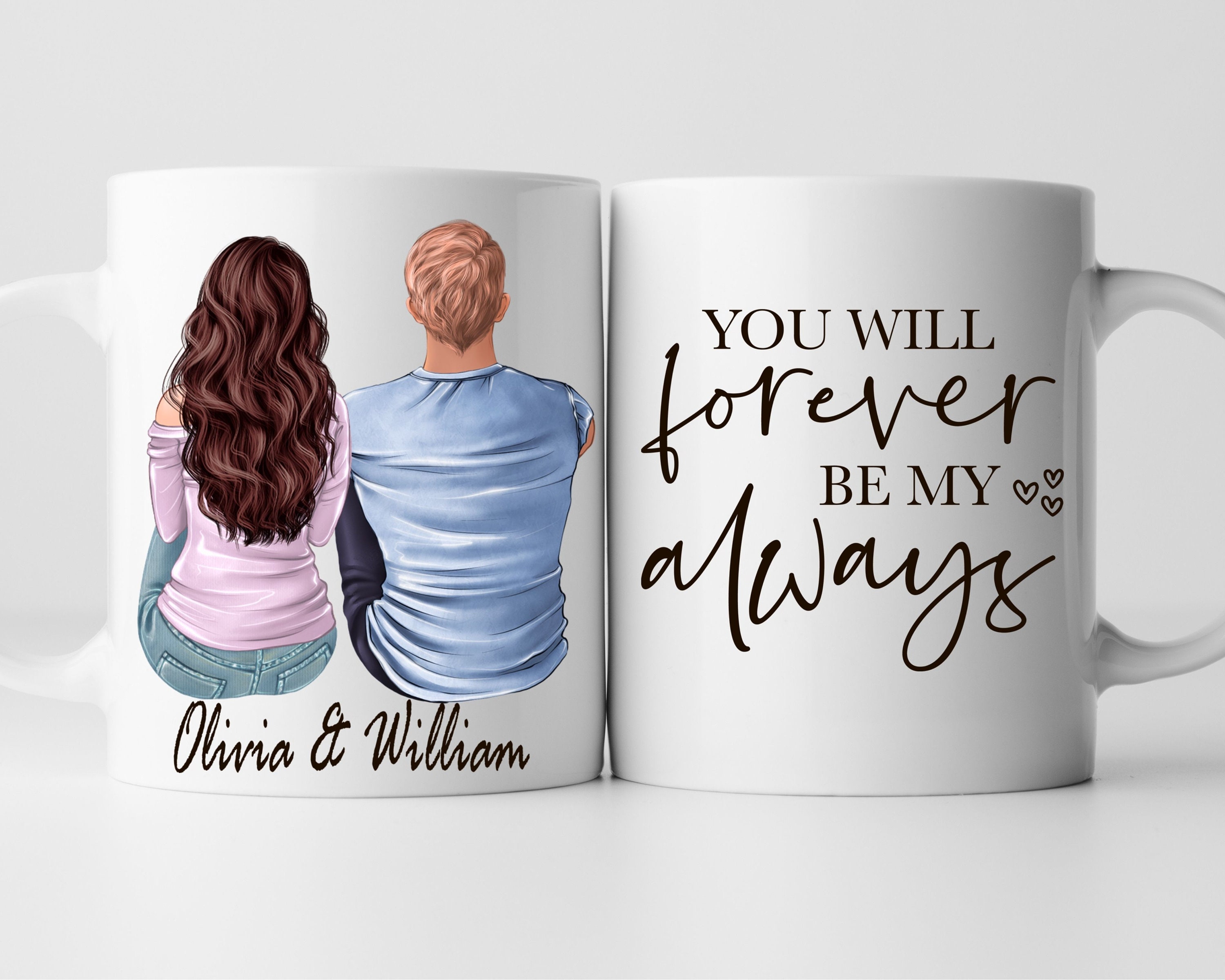 Valentine's Day Mug Custom Couple mug Valentine mug Etsy