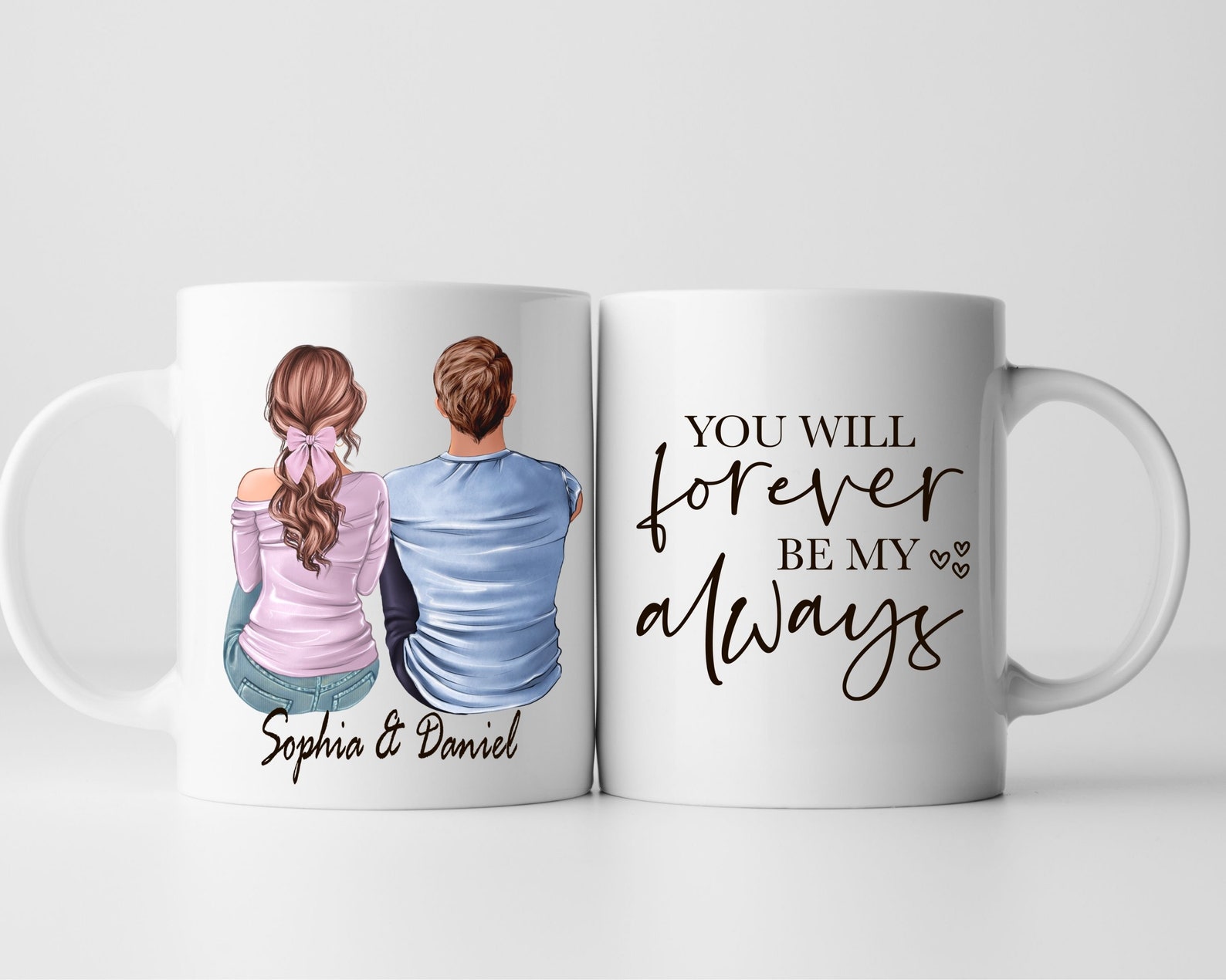 Valentine's Day Mug Custom Couple mug Valentine mug Etsy