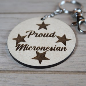 Micronesia Keychains Micronesian Pride Proud Micronesian Other Island Pride image 1