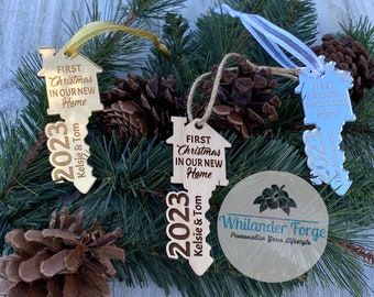 First Christmas in our New Home | Christmas Ornament | 2023 | Personalize Ornament