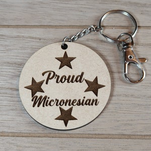 Micronesia Keychains Micronesian Pride Proud Micronesian Other Island Pride image 2