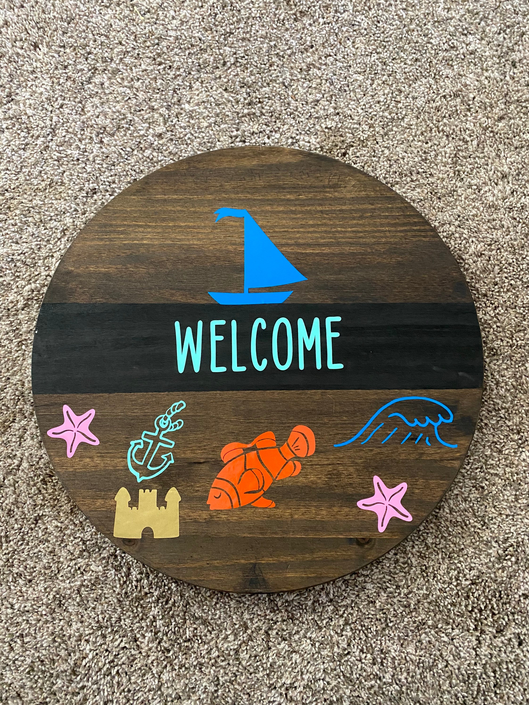 Beach Theme Welcome Sign | Etsy