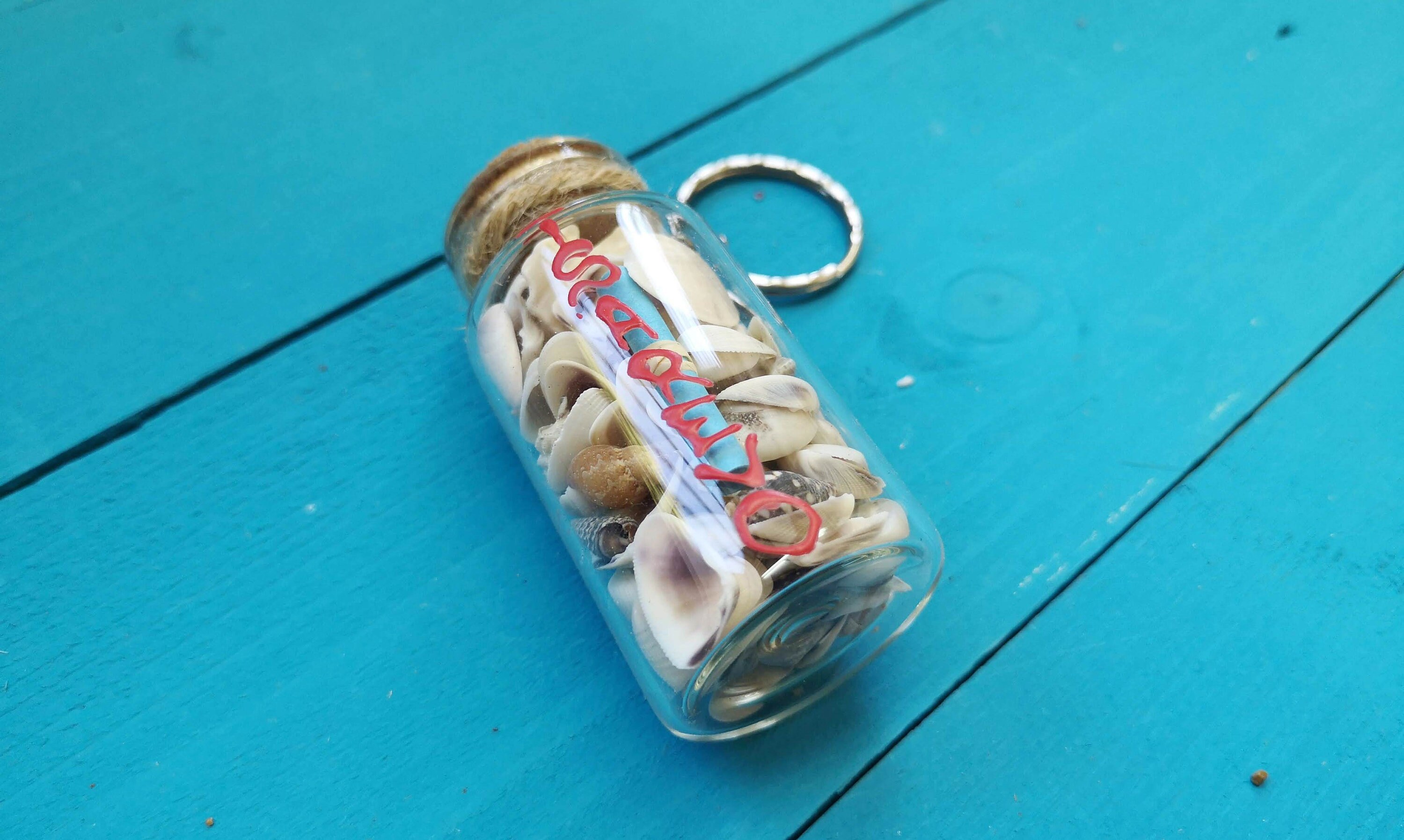 Personalized Bottle Keychain gift Etsy