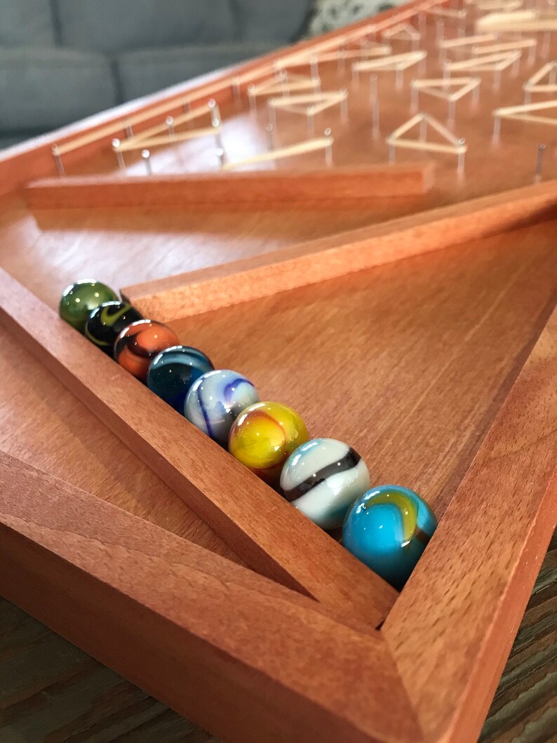 Handcrafted Wooden Race Track for Marbles Etsy