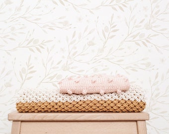 Floral Kids Room Wallpaper. Kids Bedroom Wallpaper. Peel and Stick + Traditional Options. Watercolor. Peel and Stick. Removable. Neutral.*