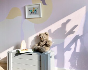 Contemporary Abstract Mural Wallpaper. Custom Bedroom Wallpaper Mural. Removable Peel & Stick + Traditional Wallpaper Options. Mural.