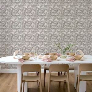 Soft Meadows Wallpaper. Removable Peel and Stick Wallpaper and Traditional Wallpaper Options. Accent Wall. Multiple Colours Available.