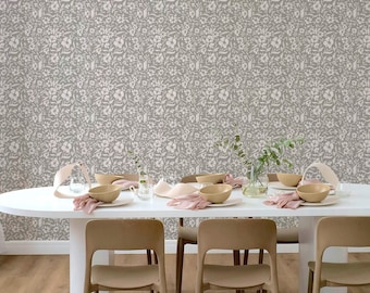 Soft Meadows Wallpaper. Removable Peel and Stick Wallpaper and Traditional Wallpaper Options. Accent Wall. Multiple Colours Available.