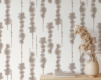 Hand Painted Shibori Wallpaper. 2024 Collection. Modern. Original Color. Peel and Stick. Removable. Accent Wall. Many Colors Available.*