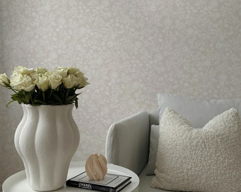 Blossom Haze Wallpaper. Peel and Stick and Traditional Options. Removable Options. Accent Wall. Floral. Multiple Colours Available.
