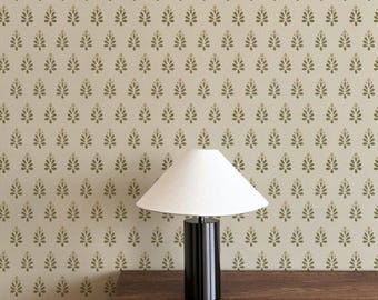 Laurel Sprig Wallpaper. Peel + Stick and Traditional Options. Accent Wall. *