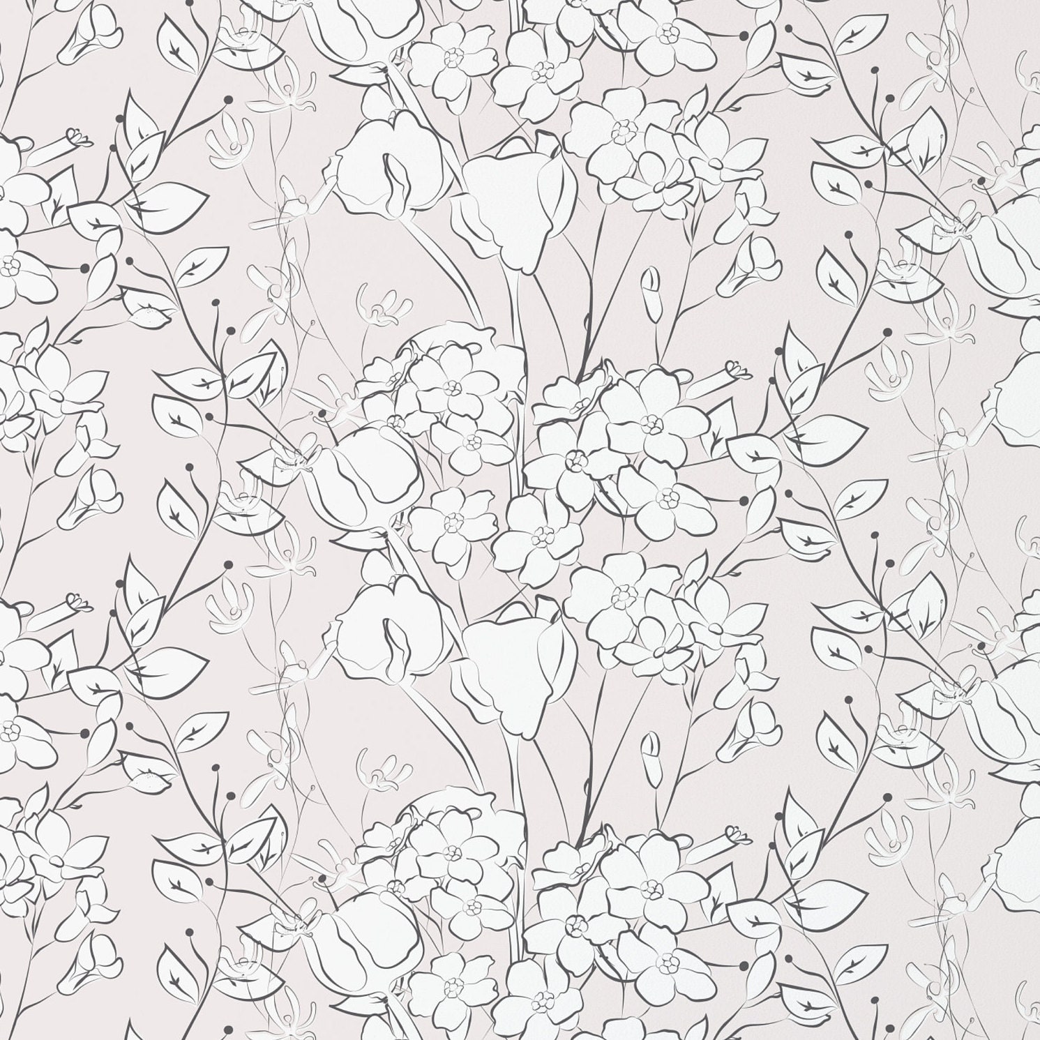 Modern Line Art Wallpaper. 2020. Modern and Minimal. Peel and Etsy