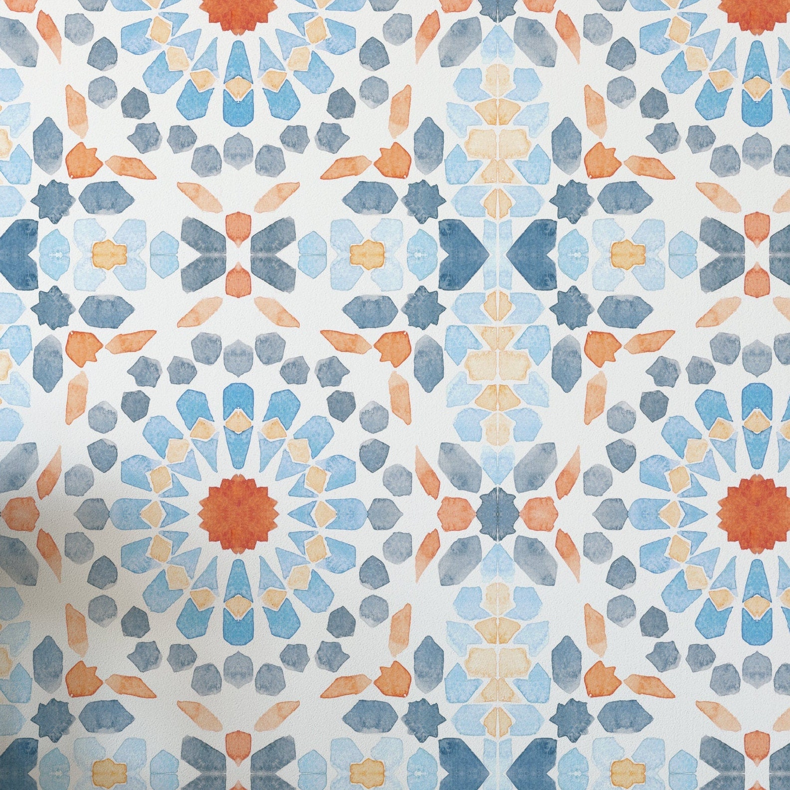 Moroccan Tile Wallpaper. 2021 Collection. Original Color. Peel - Etsy