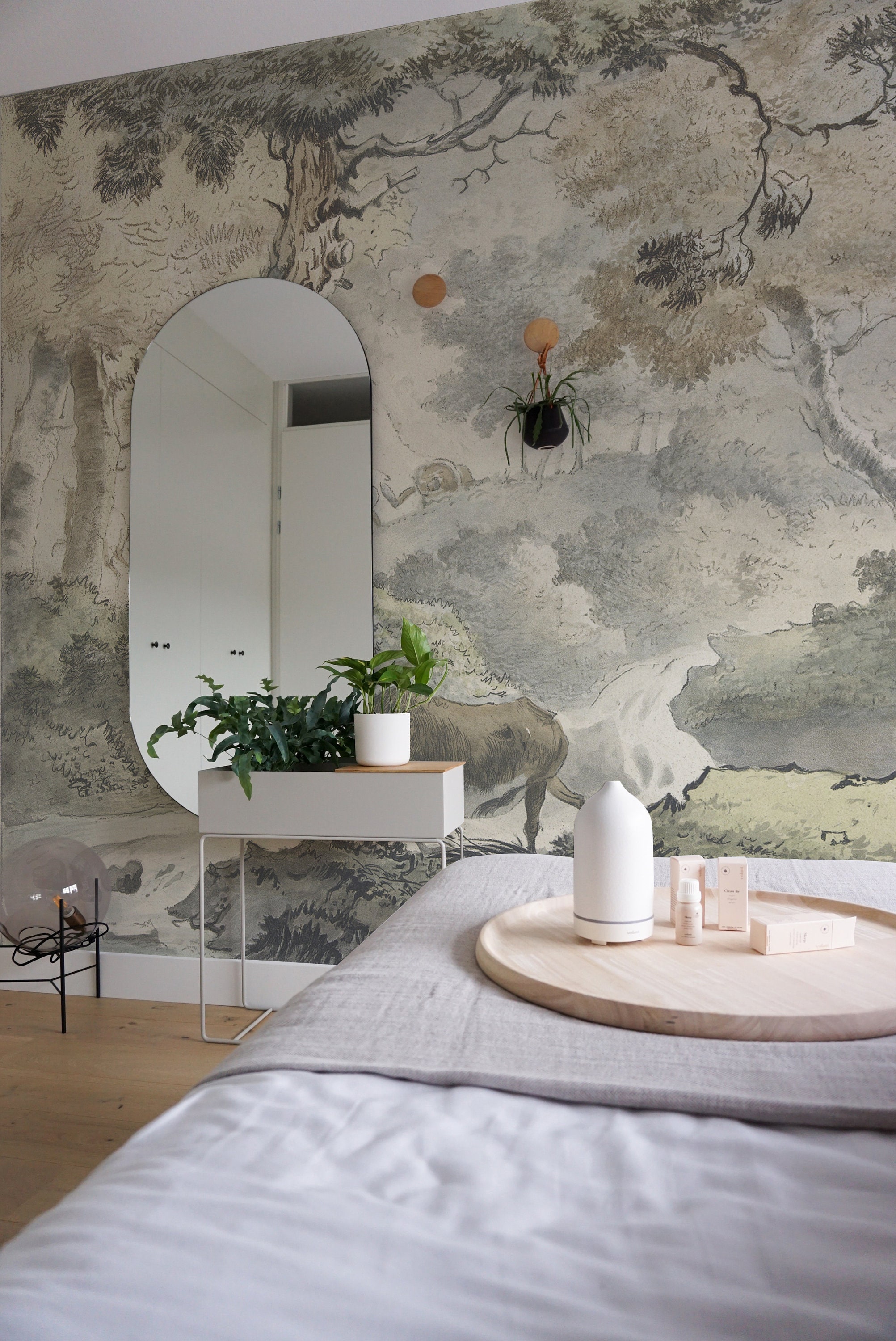 Wildlife Mural Wallpaper. Custom Bedroom Wallpaper Mural. Removable Peel & Stick + Traditional Wallpaper Options. Mural.