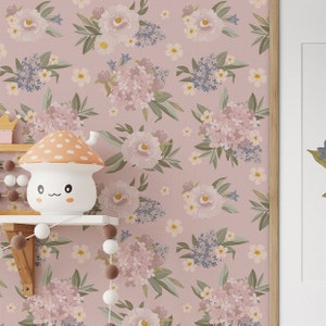 Spring Blooming Nursery Wallpaper. 2023 Collection. Peel and Stick and Traditional Options. Removable Options. Accent Wall. Updated. 25" *