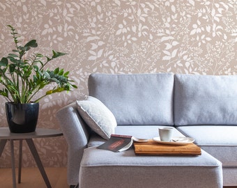 Pressed Branches Wallpaper. 2023 Collection. Removable Peel and Stick Wallpaper and Traditional Wallpaper Options. Accent Wall. *