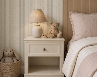Matilda Stripe Wallpaper. Peel + Stick and Traditional Options. Accent Wall. *