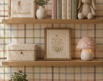 Harper Plaid Wallpaper. Peel + Stick and Traditional Options. Accent Wall. *