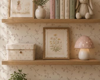 Primrose Vine Wallpaper. Peel + Stick and Traditional Options. Accent Wall. *