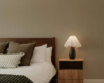 Classic Striped Wallpaper - 6.25" . Peel + Stick and Traditional Options. Accent Wall. *