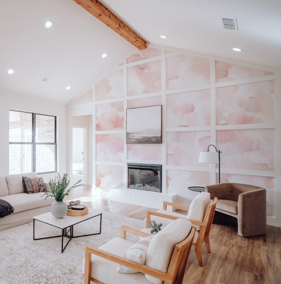 Hand Painted Brush Stroke Wallpaper. Timeless Collection. - Etsy