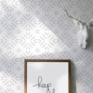 Simple Geometric Wallpaper. 2020 Wallpaper. Color: Fog Geometric Tile Collection. Peel and Stick. Available in Many Colors.updated
