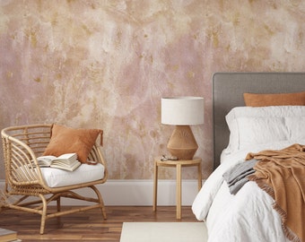 Terracotta Dreams Wallpaper. Stunning Lime Wash. 2022 Collection. Peel and Stick and Traditional Options. Accent Wall. 50 Inch. *