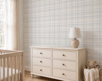 Waverly Plaid Wallpaper. Peel + Stick and Traditional Options. Accent Wall. *