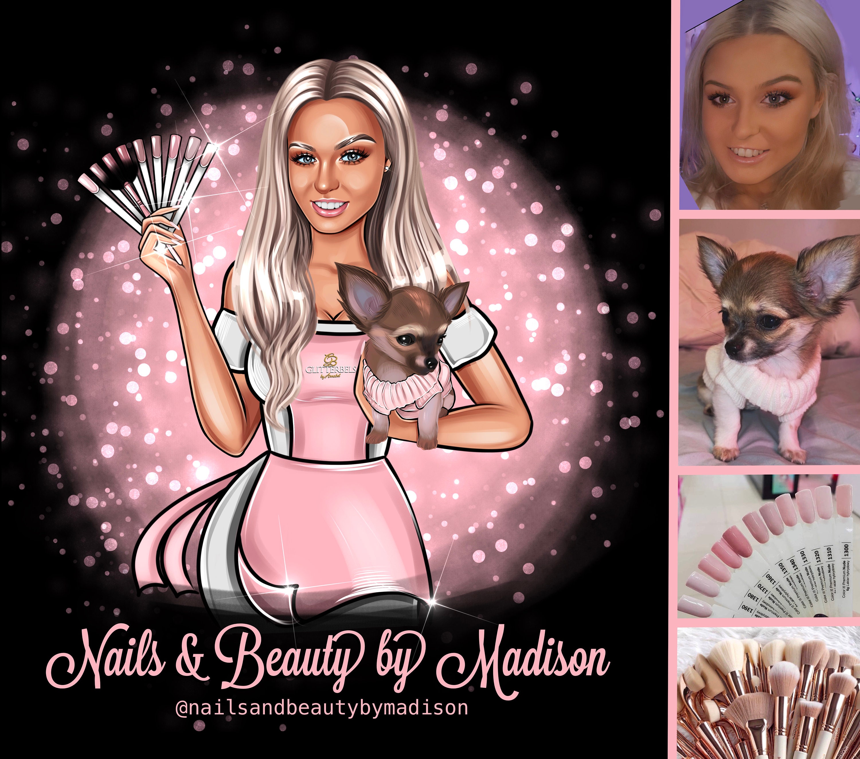 Nail artist logo Cartoon logo from photo Nail tech logo design | Etsy