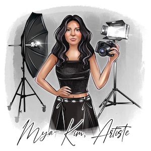 Photographer Logo,Photo studio Logo,Photoshop Logo,Photo Retouching,Photographer cartoon,Cartoon Logo,Business Logo,Custom Logo,Digital Logo