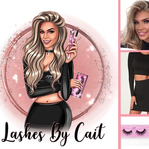 Lash Maker Logo,Lash Designer Logo,Lash artist Logo, Lash Tech Logo ,Beauty Lashes Logo,Lash extension Logo,Lash Studio Logo,Cartoon logo