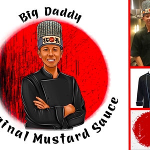 Diseño de logotipo de chef, logotipo de panadería, logotipo de pastelería, logotipo de galleta linda, logotipo de golosinas de postre, logotipo de dibujos animados, logotipo de retrato digital, logotipo de Avatar, logotipo personalizado