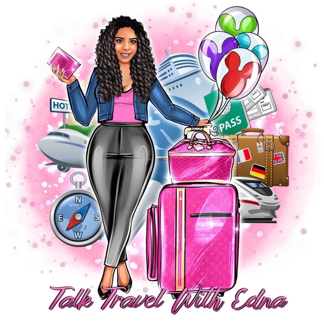 Travel Blogger Logo,travel Agent Logo,travel Agency Logo,cartoon  Logo,business Logo,custom Cartoon Logo,lash Maker Logo,nail Studio Logo -  Etsy Israel, image size:1080x1080