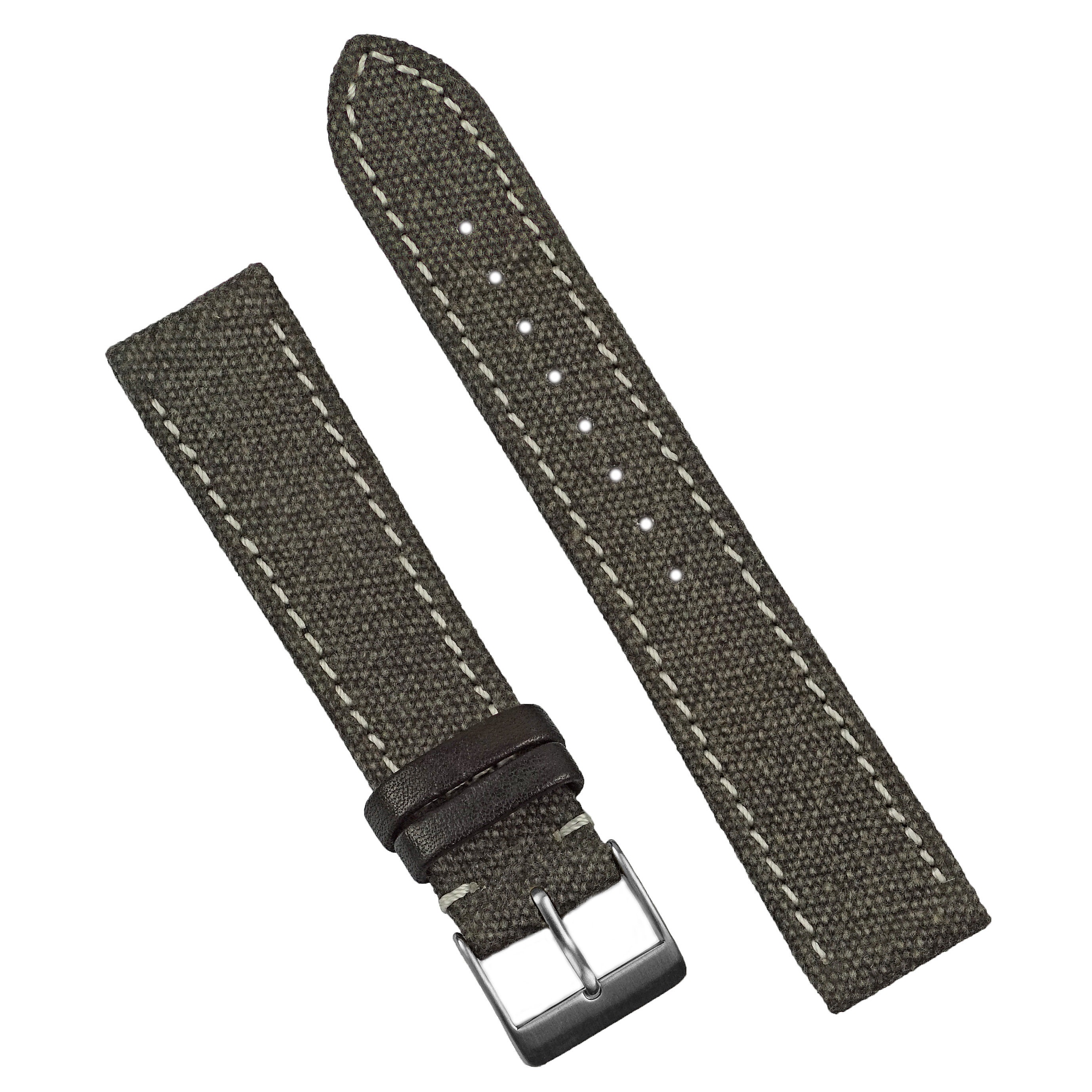 B & R Bands Washed Canvas Watch Bands Straps 20mm 22mm - Etsy