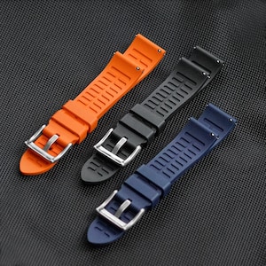 B & R Bands FKM Rubber Quick Release Watch Band Straps 20mm 22mm