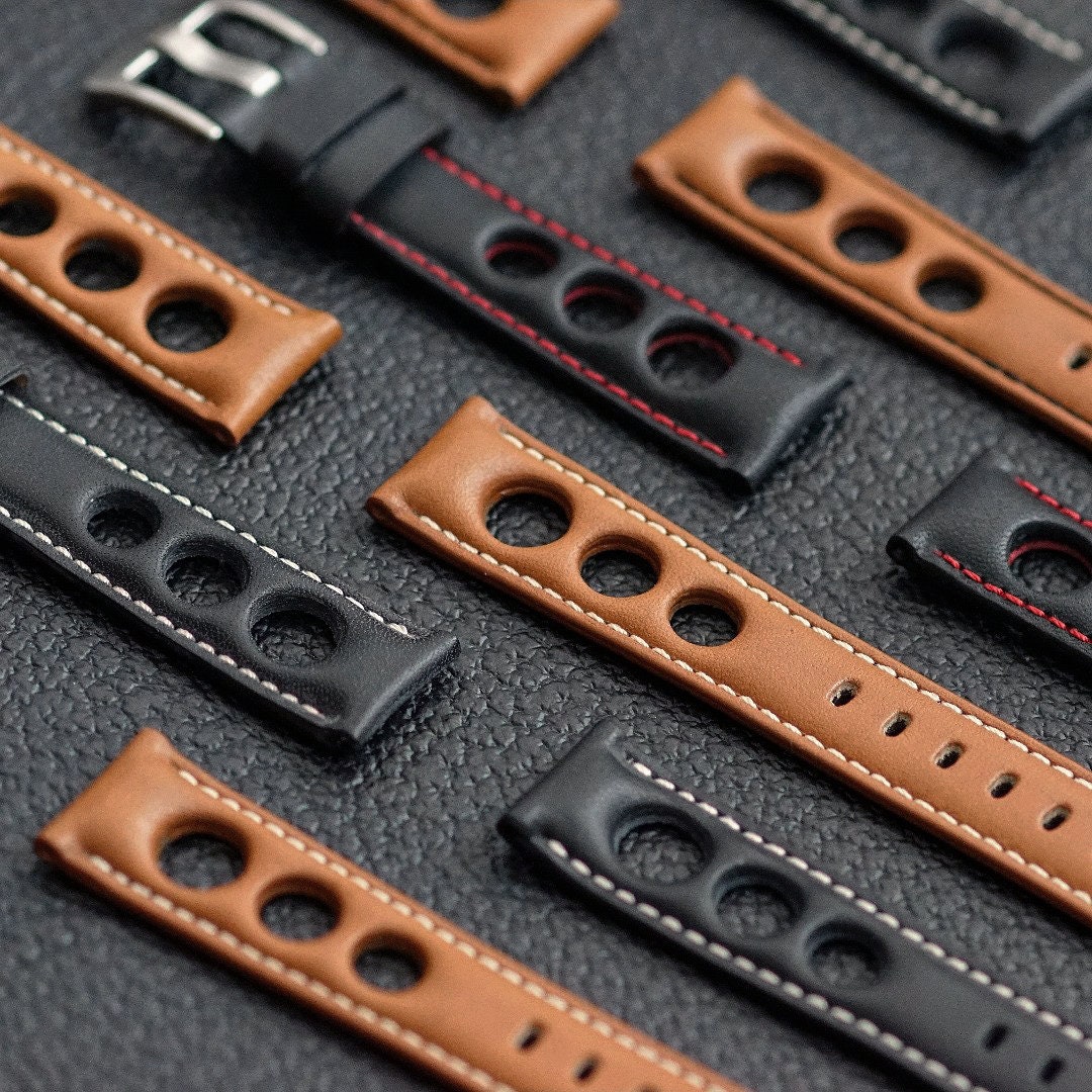 B & R Bands Horween Rallye Leather Watch Band Straps 20mm 22mm - Etsy