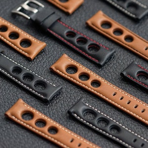 B & R Bands Horween Rallye Leather Watch Band Straps 20mm 22mm