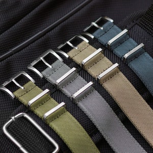 B & R Bands XTREME Nylon Military Watch Band Straps 20mm 22mm