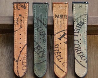 B & R Bands Horween Shell Cordovan Leather Watch Band Straps - Quick Release Spring Bars