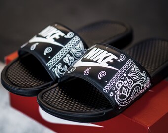 custom nike slides mens