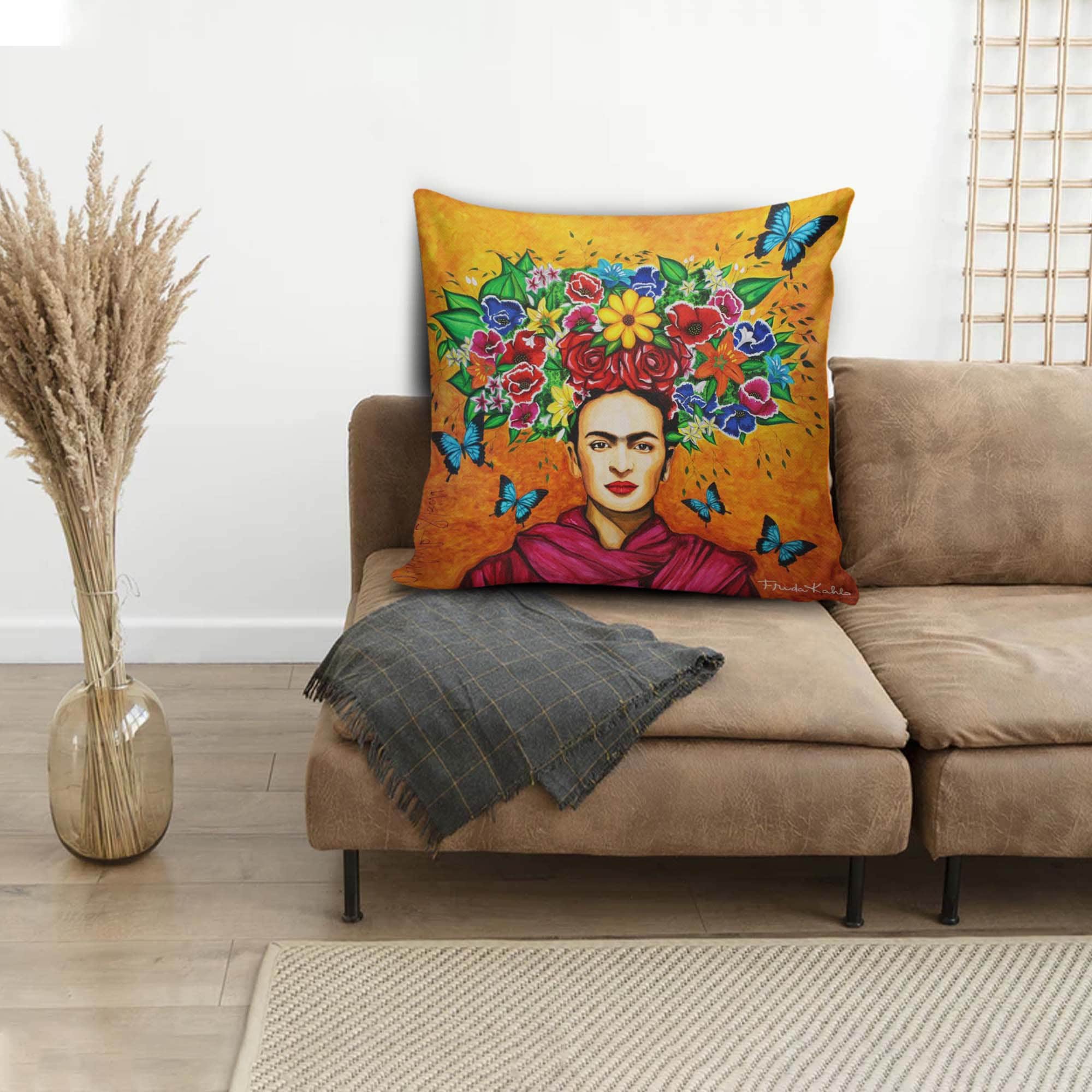 Fridakhalo Pillow Frida kahlo Cushion Cushion with cover and | Etsy
