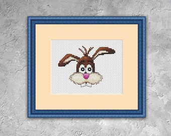 Easter bunny, cross stitch pattern to download