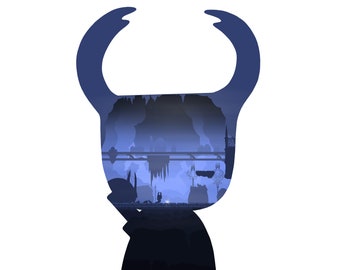 Hollow Knight - Forgotten Crossroads | Digital Silhouette Piece
