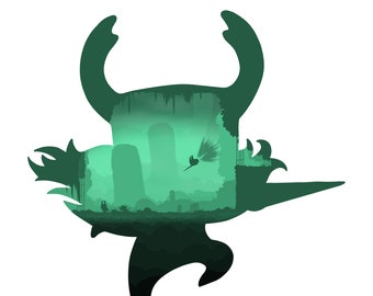 Hollow Knight - Greenpath | Digital Silhouette Piece